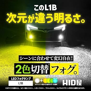 HID屋 ライムグリーン 楽天市場】HID屋 H8 H16 H11 2色切り替え フォグランプ フォグ